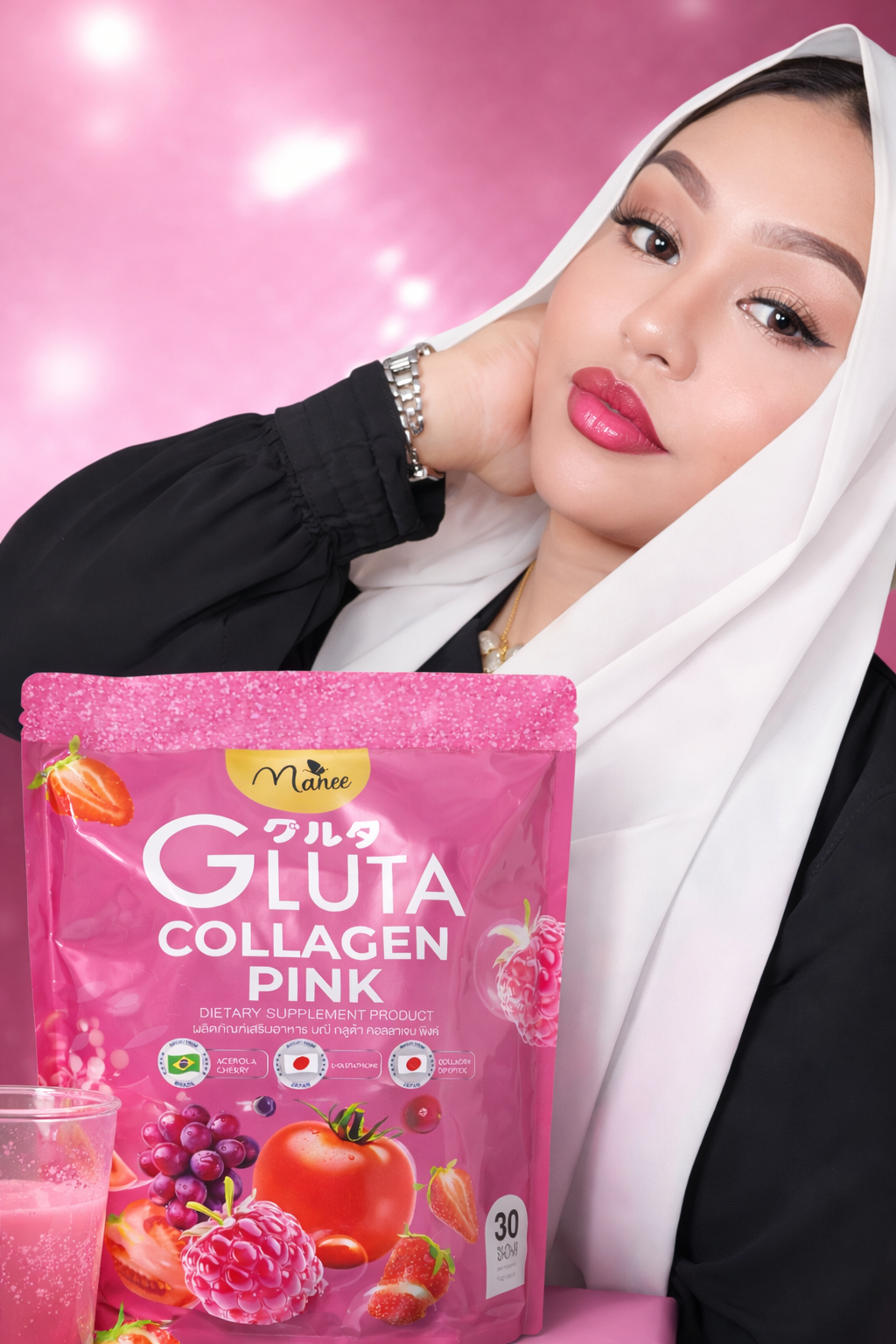 Manee Gluta Collagen Pink — Collagen UAE
